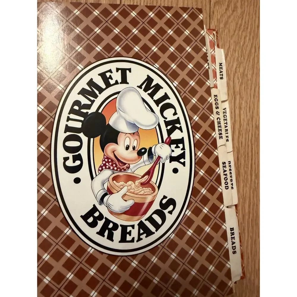 Vintage DISNEY Cooking with Mickey Mouse Gourmet COOKBOOK Vol II Park Recipes